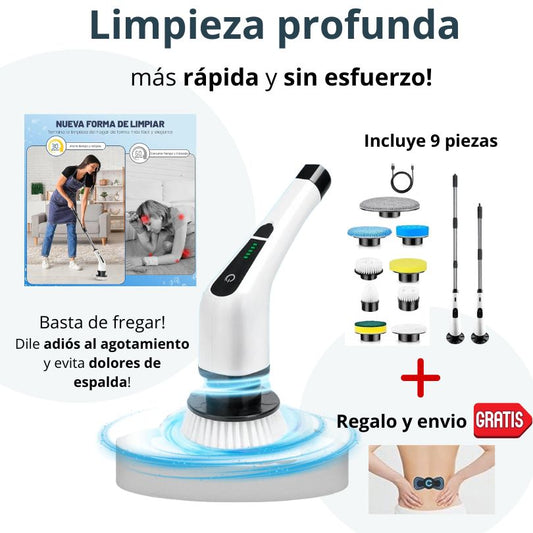 PowerScrub Pro: Cepillo Multifuncional de Limpieza | 9 piezas en 1